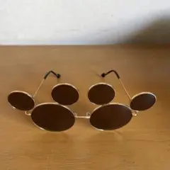 ミッキー型ブラウンレンズサングラス