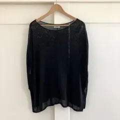 IENA リネンナイロンベスト ニット ブラック ワイドシルエット 美品