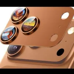 iphone17 Pro max 専用 全面カメラ保護 オレンジ