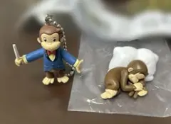 値下げ！おさるのジョージ 野球キーホルダー - メルカリ