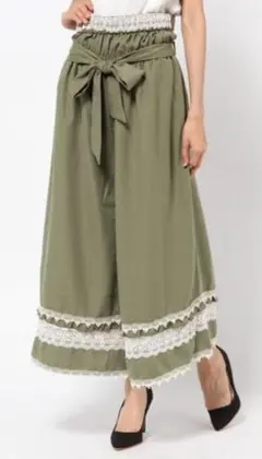 axes femme 2WAYガウチョパンツ