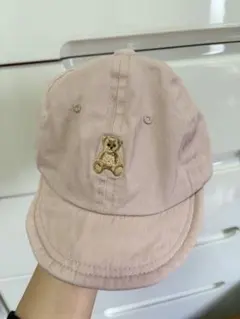 POLO テディベア刺繍 ピンクキャップ