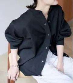 美品2025ジャーナルスタンダード　 ウォッシャブルバナナスリーブカーディガン