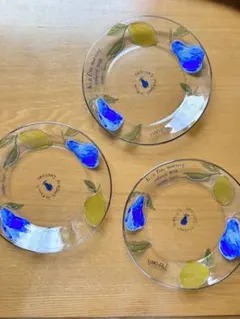 Person's ガラス皿 3枚セット フルーツ柄 17.5cmのサムネイル