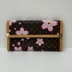 ヴィトン 長財布 M92027 チェリーブロッサム 村上隆コラボ MBZ420