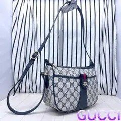 美品】GUCCI×オールドグッチ斜めがけPVCシェリーラインショルダー
