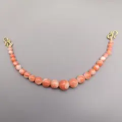 未使用保管品　珊瑚 羽織紐 ～自然の美しさを纏った優雅な一品～