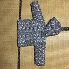 プチバトー　花柄アウター フリース裏地付き　95