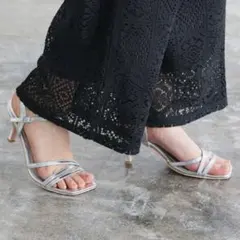 ♦︎美品♦︎ Pierrot クロスストラップサンダル　5cm