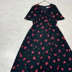 タグ付き✨ルルウィルビー ドットフラワーカシュクールワンピース 2 総