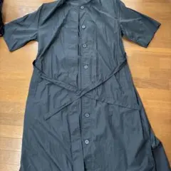 UNIQLO U ブラック シャツワンピース M