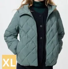 新品 UNIQLO ユニクロ パフテック パーカー グリーン XL