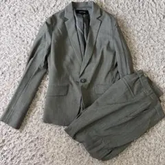 untitled ウォッシャブル　パンツスーツ　グレー