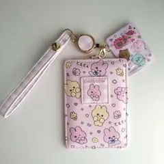チェゴシム　パスケース　定期入れ　ピンク