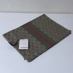 タグ付き GUCCI マフラー GGパターン