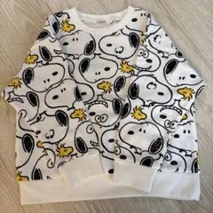 新品 PEANUTS スヌーピー柄 トレーナー 110