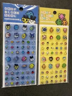 たまごっち　バンダイ DROP BLOCK SEAL 2シートセット