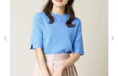 a.v.v/アーヴェヴェ【洗える/UVカット】クルーネックニット