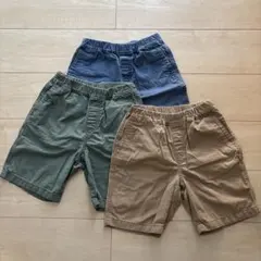 UNIQLO 半ズボン 3色セット 120サイズ