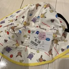 ベビー　キッズ　帽子　モンポケ　頭囲52〜54cm 顎紐つき　水陸両用ハット