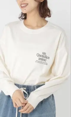 ハンドグラフィックlongスリーブＴシャツ