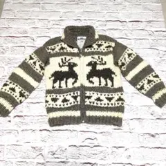 LONGHOUSE　カウチン　ジップアップジャケットカナダ製♪