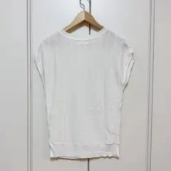 テチチ　白サマーニット　カットソー　M
