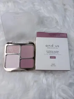 and us フィルター＆グロウフェイスパレット 02 ROSE スリーコインズ