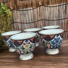 有田焼/西山窯/古伊万里/金彩/湯呑み/コップ/５客セット