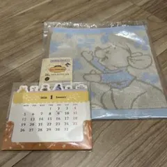 一番くじ　くまのプーさん ハンドタオル カレンダー付き