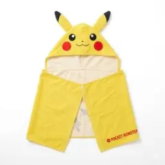 【大人気】ポケモン ピカチュウ フード付きタオル ポンチョ なりきり キッズ