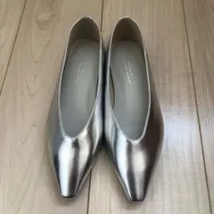 greenlabel relaxing シルバーパンプス 22.5cm