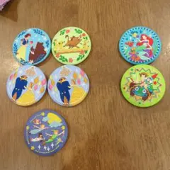 ディズニー　刺繍缶バッジ　1＆2