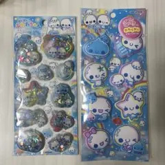 あわわちゃん　スパンコールパーティ　もっちりシール　2セット