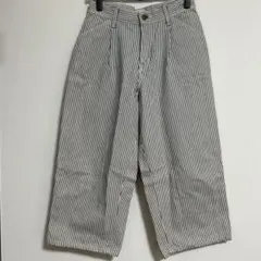 Lee ワイドクロップドパンツ　ヒッコリーストライプのサムネイル