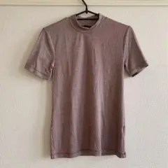ZARA ピンストライプボトルネックTシャツ