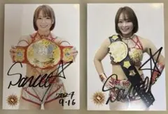 女子プロレス WWE イヨスカイ IYO SKY 直筆サイン入りフォトフレーム