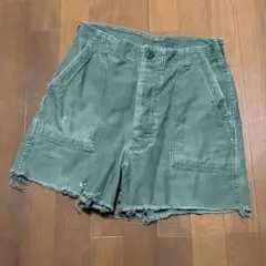 フェード70sビンテージ米軍アメリカ軍ベイカーパンツMショートパンツ古着メンズのサムネイル