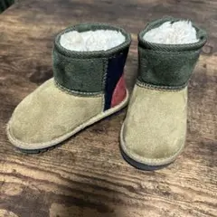 【ほぼ未使用】BREEZE ボアムートンブーツ ブロックカラー 14cm