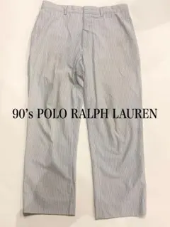 90's POLO RALPH LAUREN シアーサッカー スラックスラルフのサムネイル
