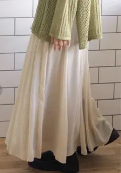 フラワーシフォンフレアスカート