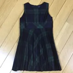 《新品》【100】ラルフローレン　ジャンパースカート　ワンピース　チェック柄