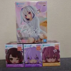 ホロライブ　Relaxtime　ひっかけフィギュア　計4個セット