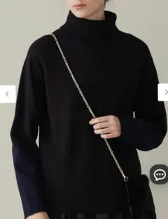 □美品 UNTITLED アンタイトル スリークタイプライターハイネック 