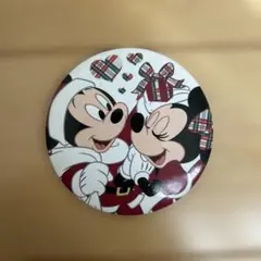 ミッキー・ミニー クリスマス缶バッジ 1枚