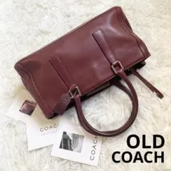 COACH オールドコーチ ミニボストン 革 レザー ブラウン ハンドバッグ
