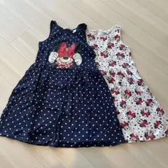 H&M ミニーマウス ノースリーブワンピース 9-10歳　２枚セット