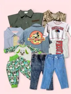 まとめ売り子供服80・90サイズBEAMS BREEZE ジーンズ9点セット