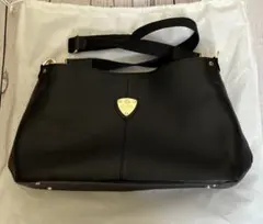 新品✨ATAO アタオ エルヴィ 2way ショルダーバッグ シボ革 ネイビー