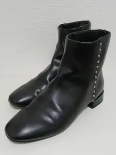 美品☆ Odette e Odile スタッズ付 ショートブーツ 黒 23.5